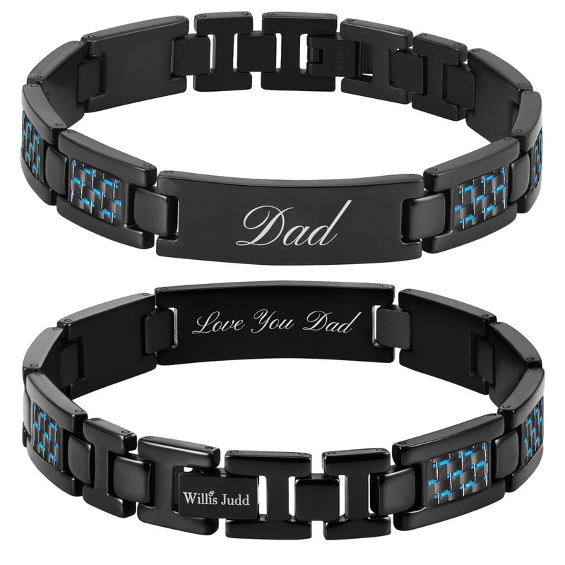 Willis Judd Wills Judd Mens Dad Bracelet Fathers Day Gift From Daughter Son In Gift Box Unique Idea For Dad - Image 1